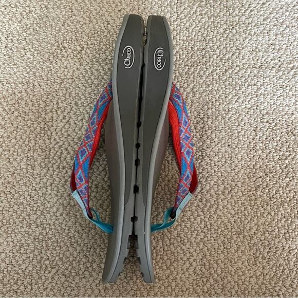 Chaco Women's Sandals - Red, Blue, Gray - Picture 4 of 10